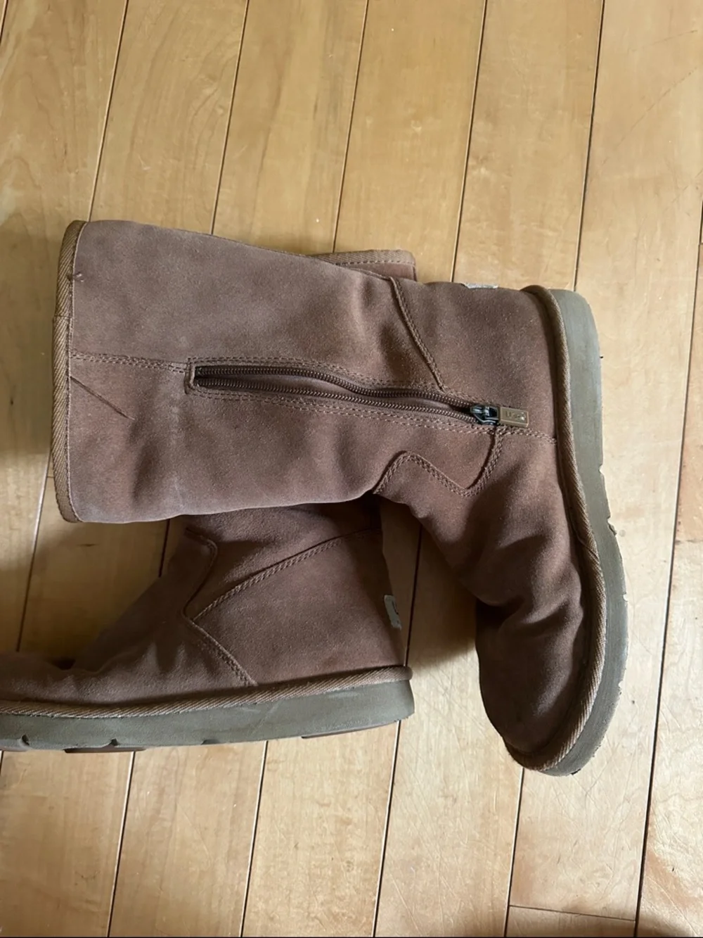 UGG Tall Shearling Boots in Chestnut Brown